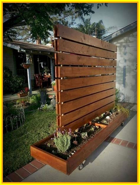 free standing privacy fence outdoor